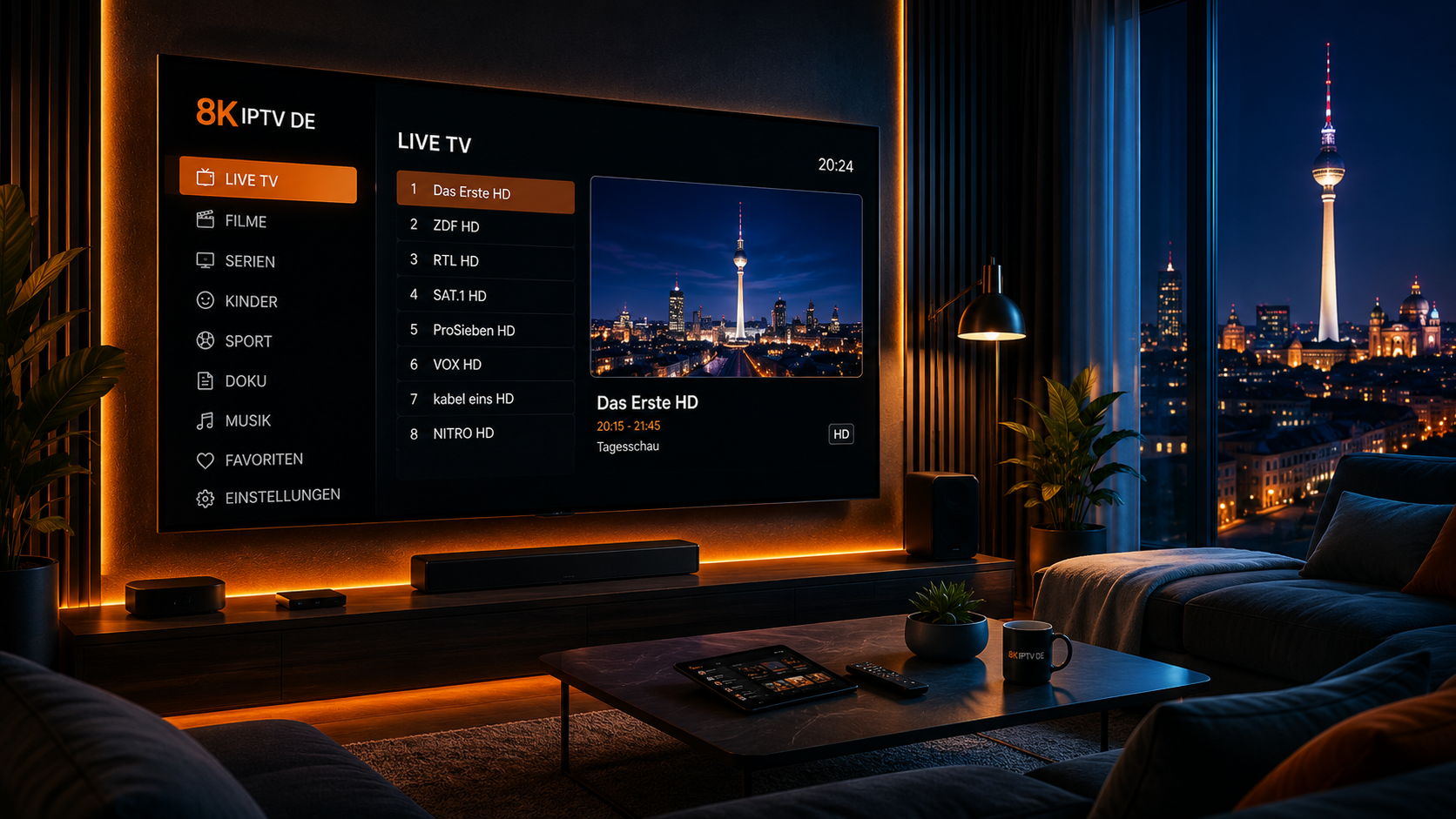 M3U IPTV Deutschland auf Smart TV