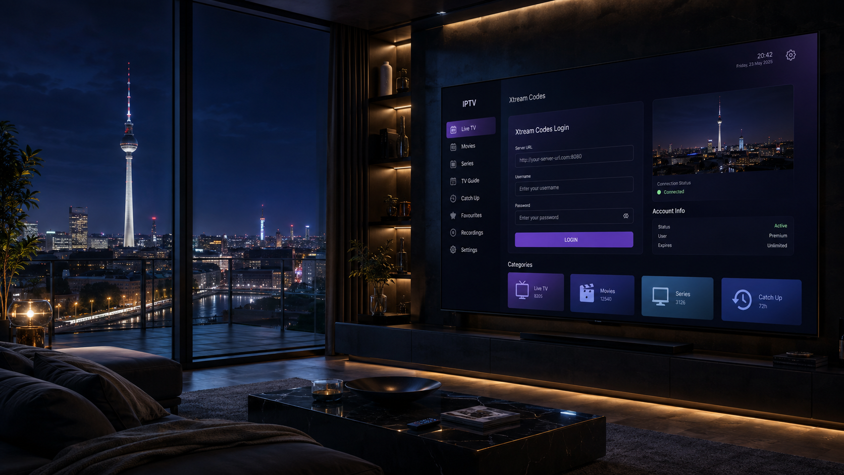 Xtream Codes Deutschland auf Smart TV